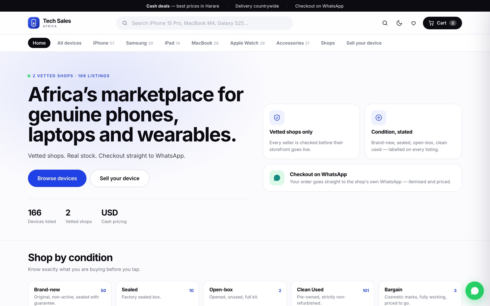 Tech Sales Africa — marketplace for genuine devices